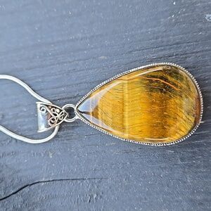 Tigers Eye Sterling Pendant